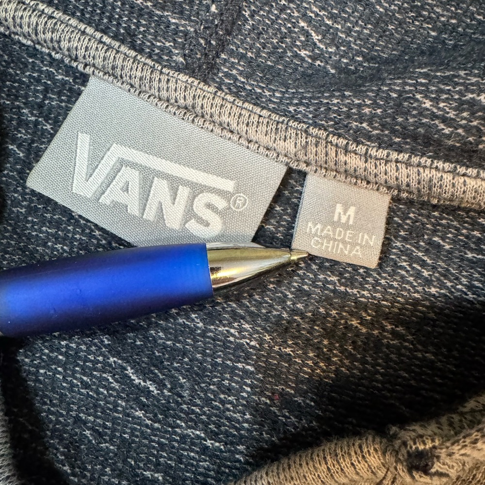 Vans Heather Gray Men's Hooded Sweater - Picture 2 of 11